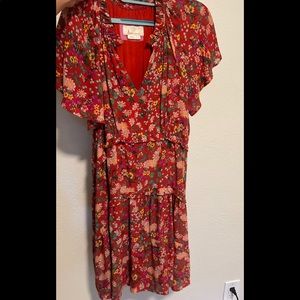 Anthropologie Tiered Mini Dress